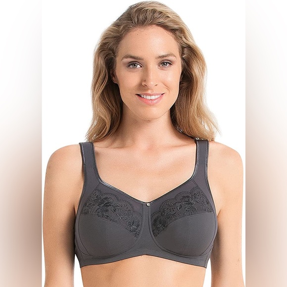 Anita Other - Anita Amica Wire Free Lace Embroidery Bra, size 34C NWT